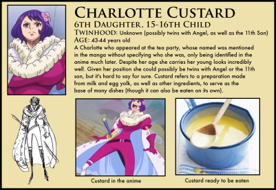 One piece charlotte custard