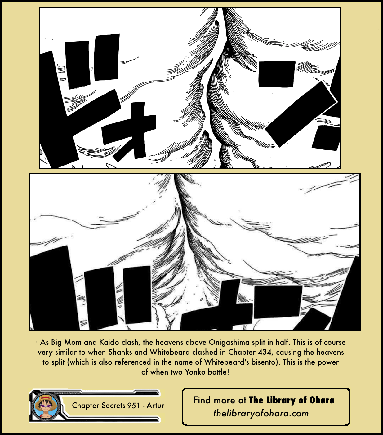 Artur - Library of Ohara on X: For context, the panel shown here is from  Chapter 395, where Spandine activates the Buster Call. Seems they snuck  this in an old Jump issue
