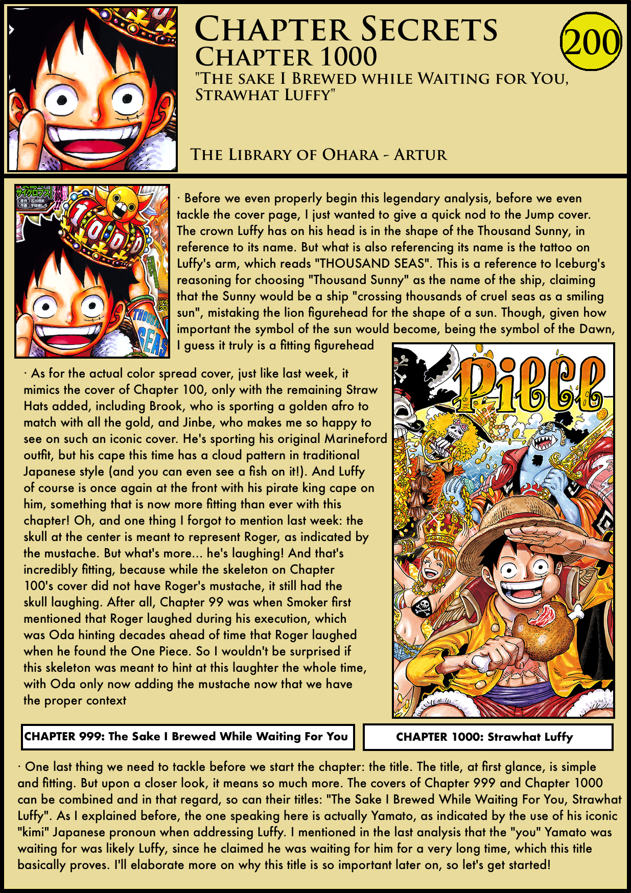 We colored One Piece Chapter 1,000 in FULL COLOR!! (Link in